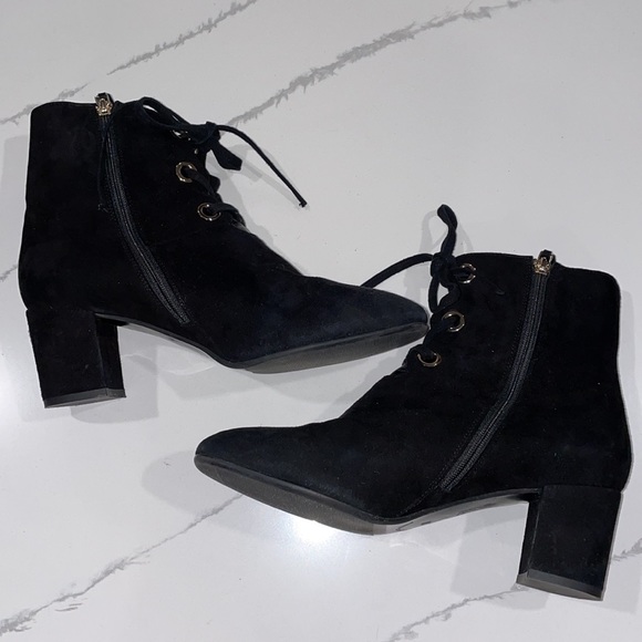 M Grigiarancio LEATHER SUEDE BOOTS - Picture 6 of 9